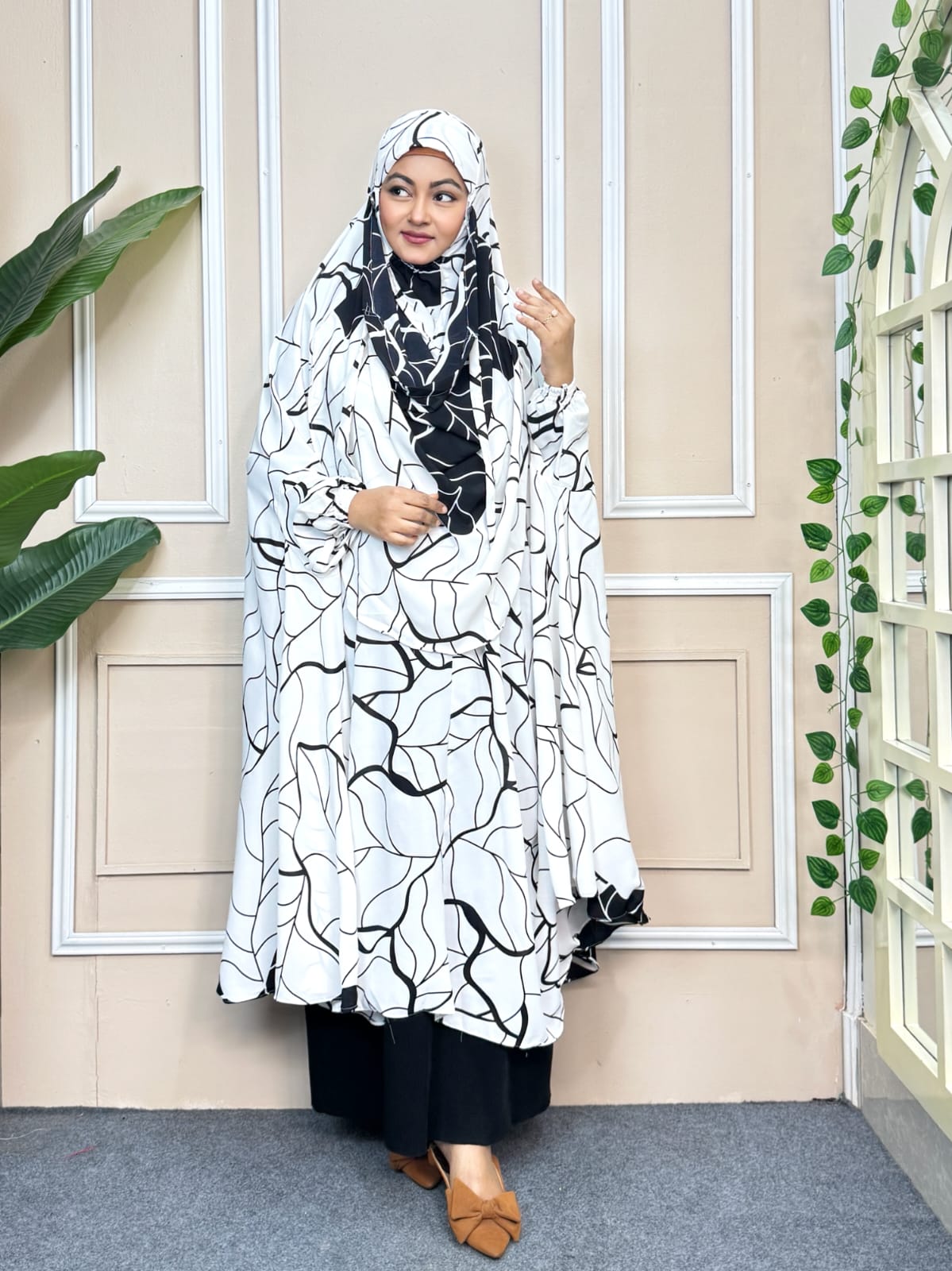 Luxury Semi Long Khimar -59