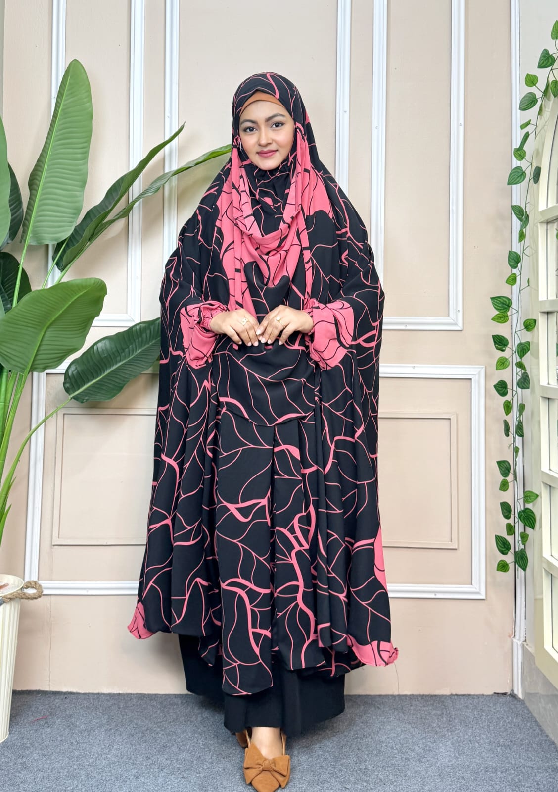 Luxury Semi Long Khimar -48