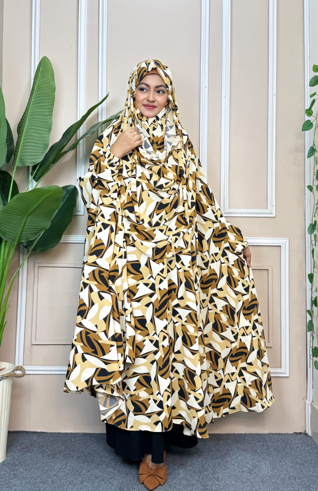 Luxury Semi Long Khimar -53