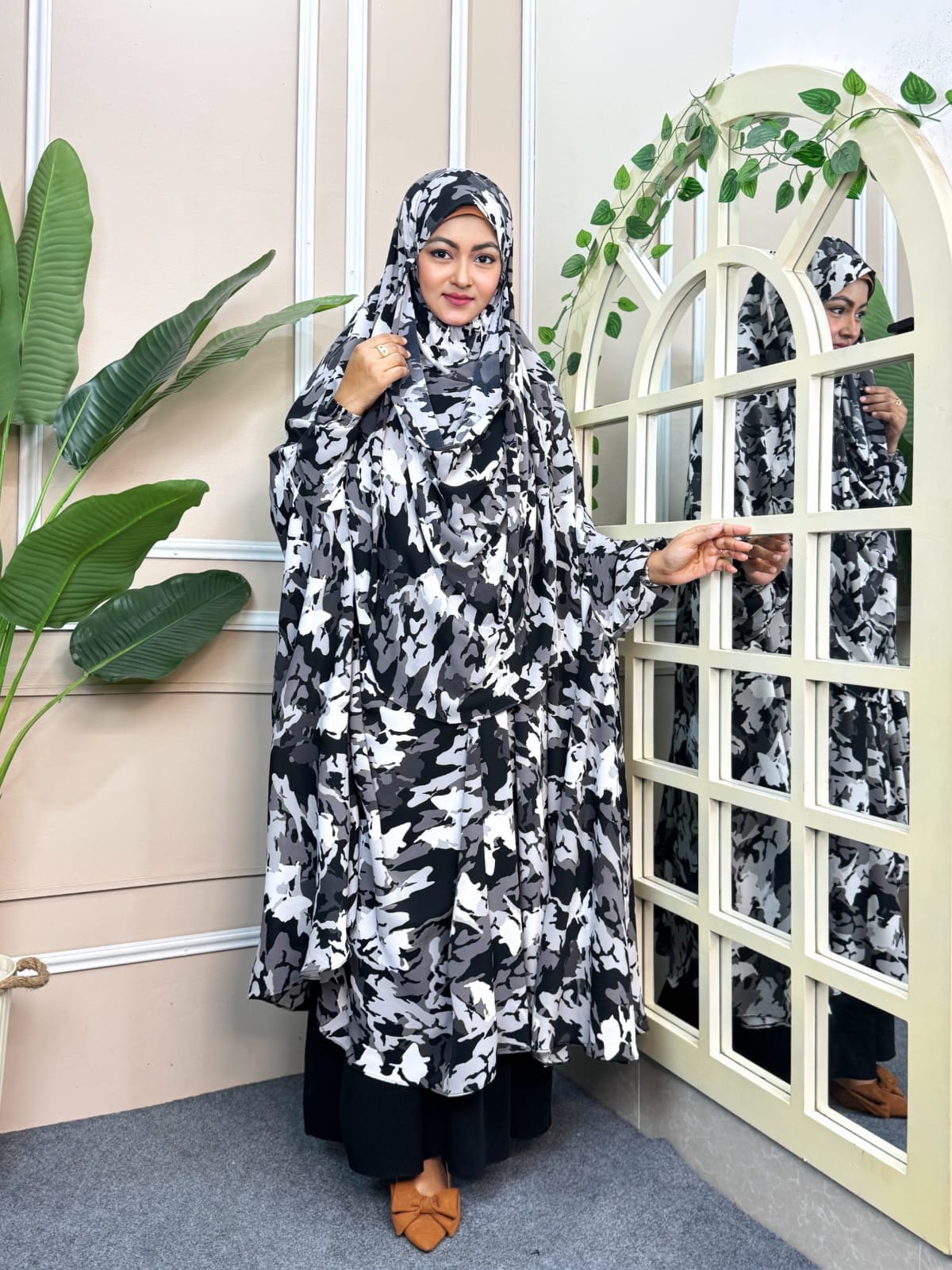 Luxury Semi Long Khimar -47