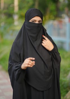Alternative view of Luxury Semi Long Khimar -70