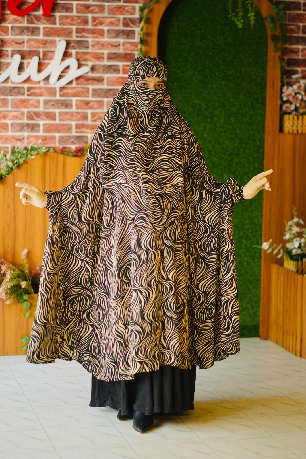 Luxury Semi Long Khimar -64