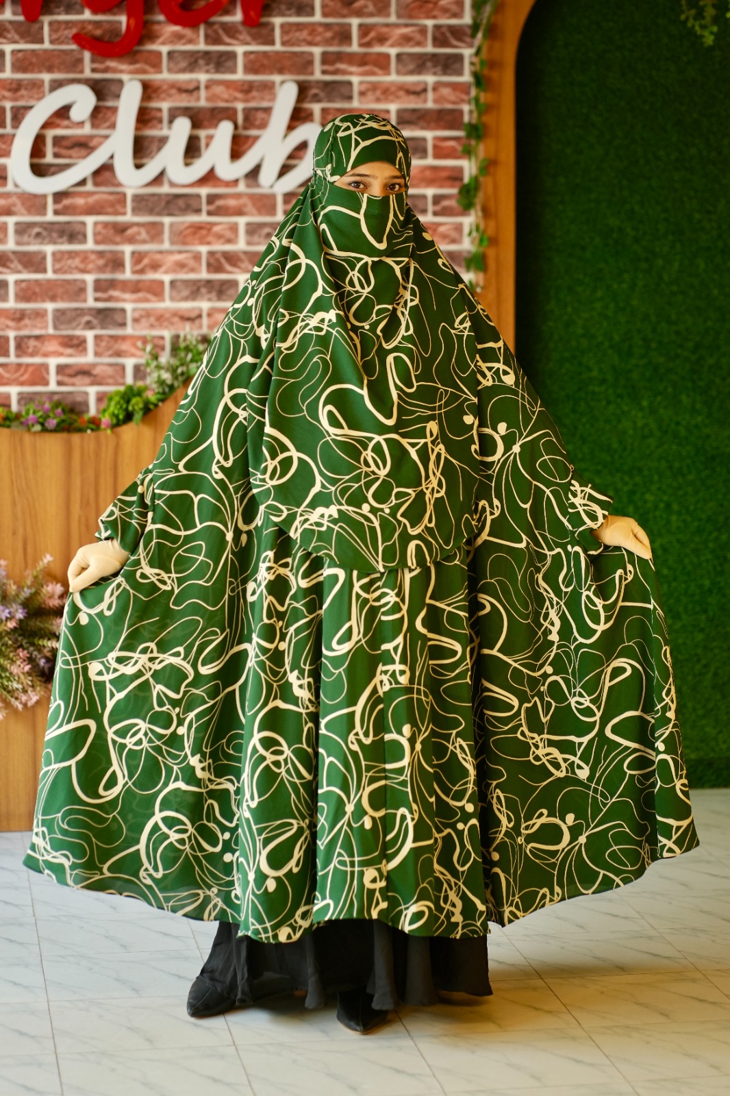 Luxury Semi Long Khimar -67