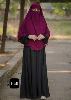 Alternative view of Premium 2-Layer Ready Hijab-hc6
