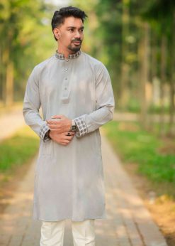 Alternative view of Premium Panjabi Vangchur -Ash